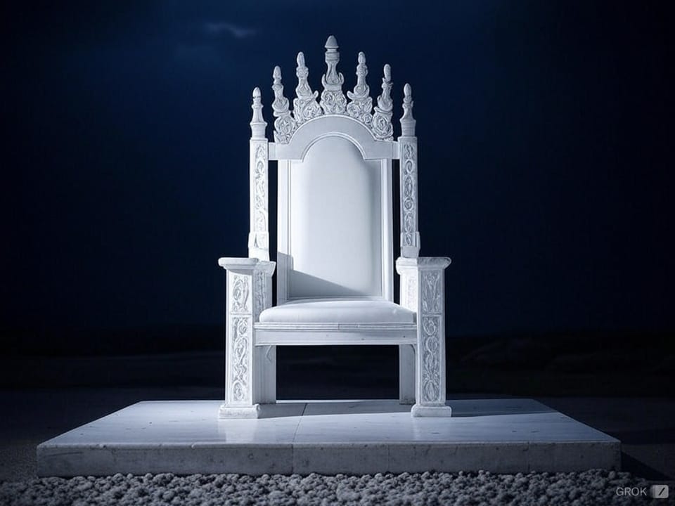 A white throne